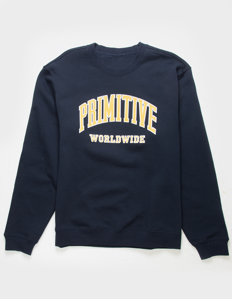 PRIMITIVE Collegiate Worldwide Mens Crewneck Sweatshirt image number 0