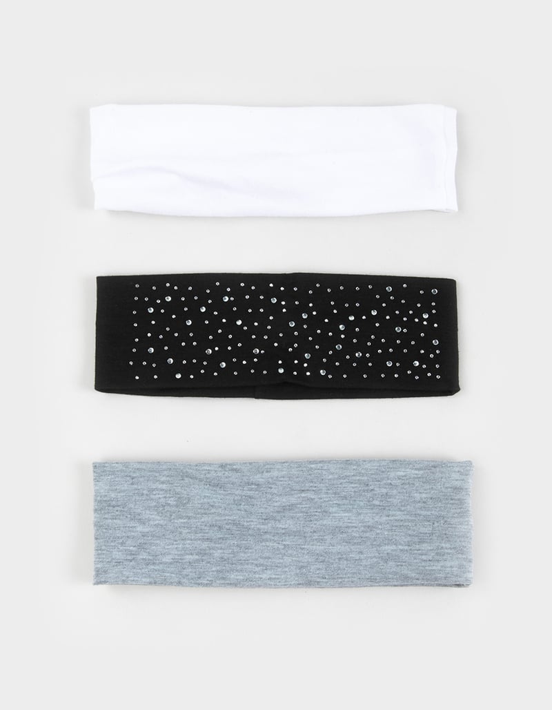 FULL TILT 3 Pack Rhinestone/Soft Headbands image number 0