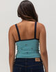 FULL TILT Seamless Lace Trim Embroidered Womens Cami image number 4
