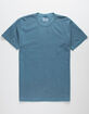SHAKA WEAR Heavyweight Garment Dye Mens Faded Navy T-Shirt