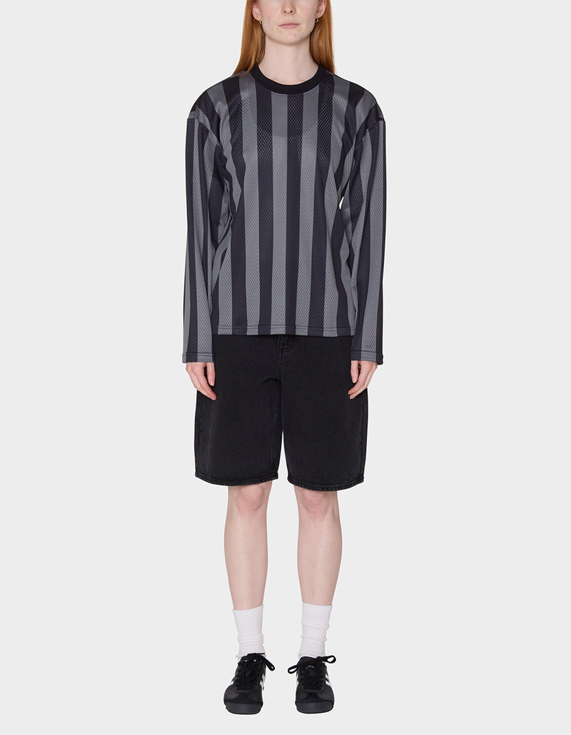 OBEY Bound Mesh Stripe Womens Long Sleeve Tee image number 1