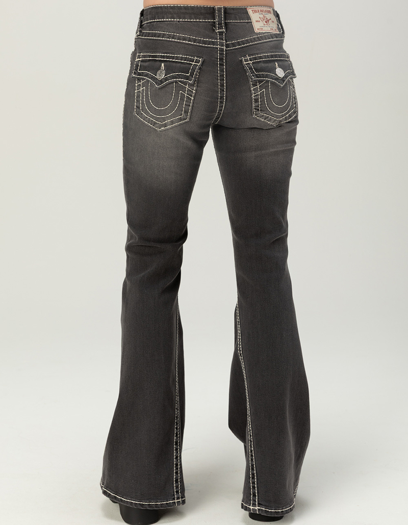 TRUE RELIGION Twisted Mid Rise Big T Womens Ultra Flare Jeans image number 1