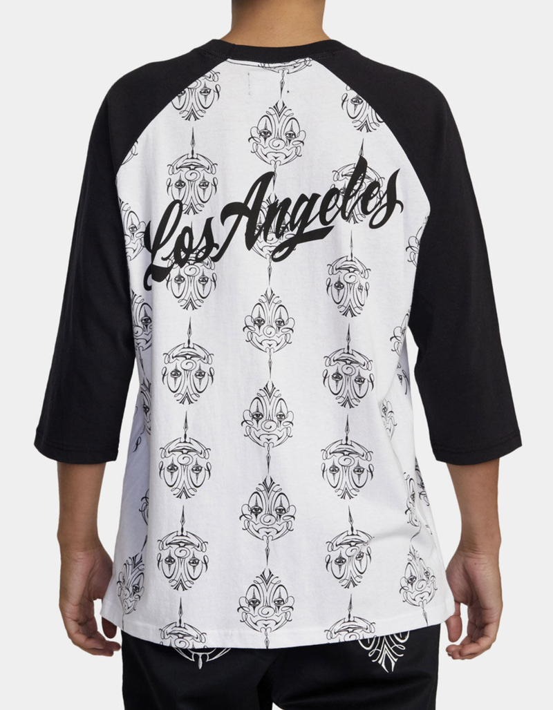 RVCA x Mister Cartoon Smile Now Mens Baseball Tee image number 5