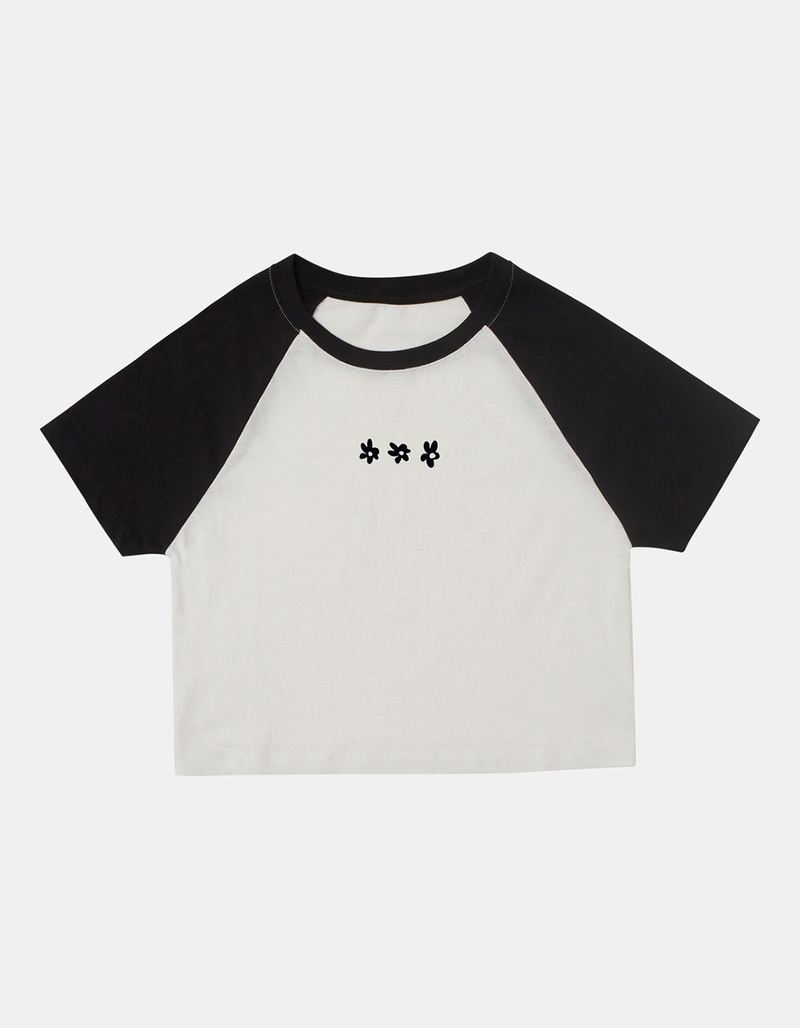 RVCA Daisy Womens Crop Raglan Tee image number 1