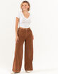 RSQ Wide Leg Womens Corduroy Carpenter Pants image number 1