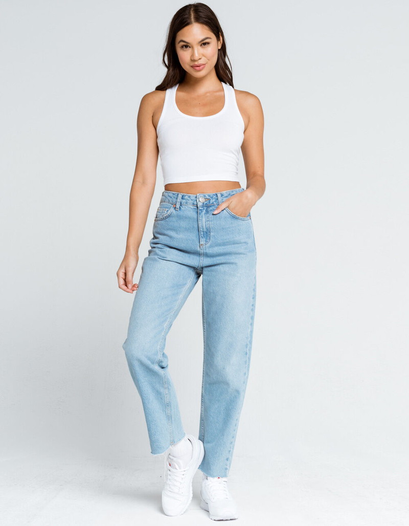 BOZZOLO Scoop Neck Womens White Tank image number 3