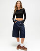 BOZZOLO Womens Long Sleeve Baby Tee image number 2