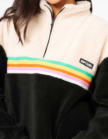 RIP CURL Surf Revival Womens Half-Zip Polar Fleece Sweatshirt Alternative Image