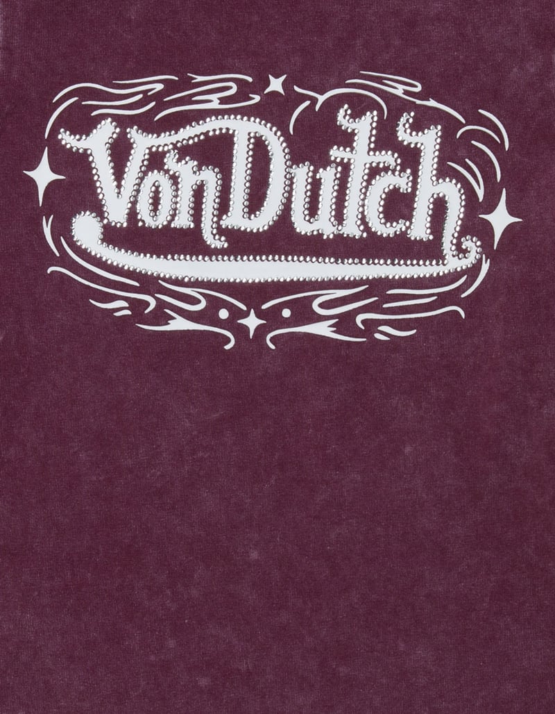VON DUTCH Logo Girls Washed Tee image number 2