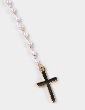 FULL TILT Lariat Pearl/Cross Necklace Alternative Image