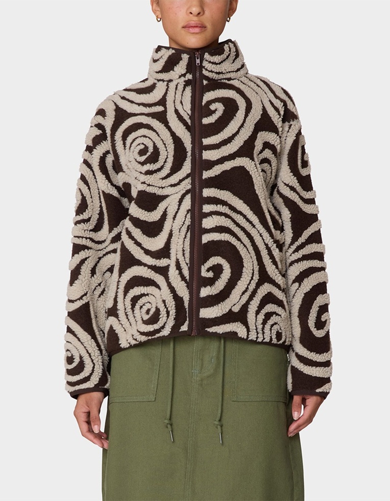 OBEY Swirls Jacquard Womens Jacket image number 0