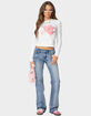 EDIKTED Blossom Long Sleeve Tee image number 2