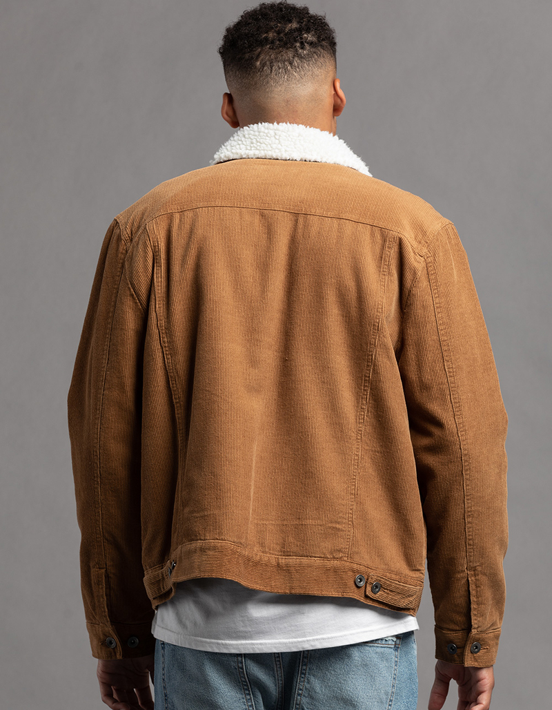 RSQ Mens Sherpa Corduroy Trucker Jacket image number 4
