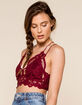 FREE PEOPLE Adella Dark Red Bralette image number 2