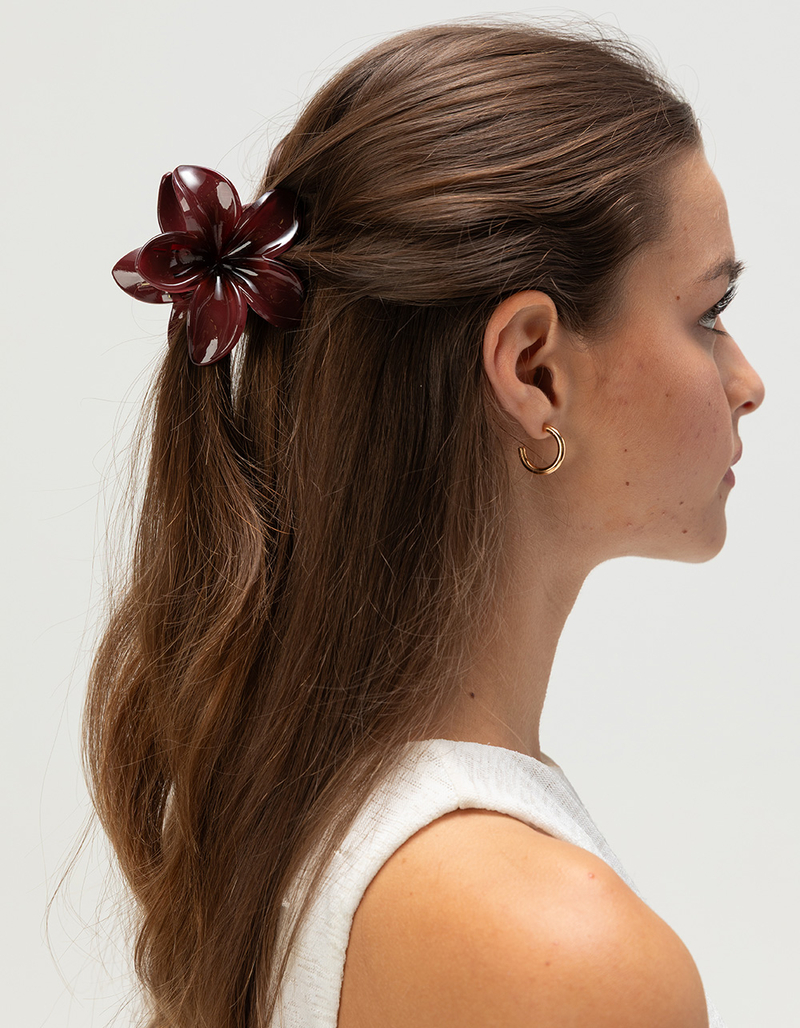 FULL TILT Hawaiian Floral Claw Hair Clip image number 2
