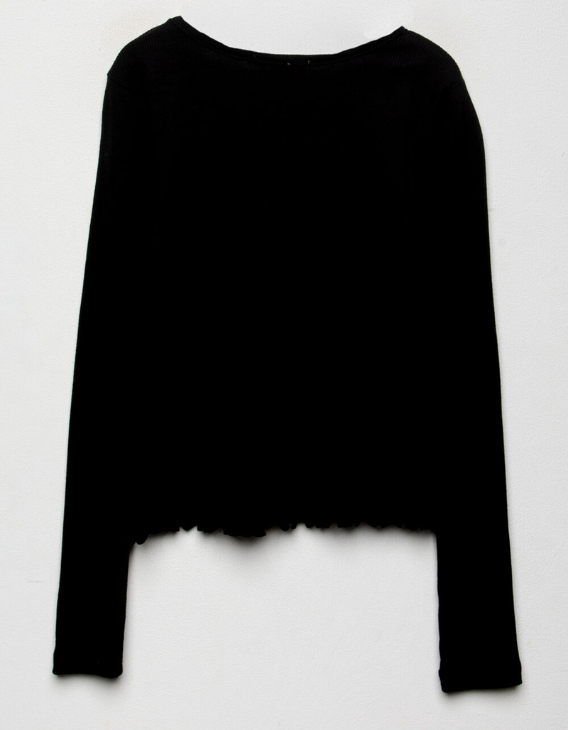 FULL TILT Cherry Flame Girls Baby Tee image number 1