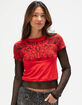 AFFLICTION Winged Womens Long Sleeve 2fer Tee image number 1