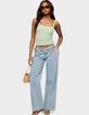 EDIKTED Tall Raelynn Washed Low Rise Baggy Jeans image number 5