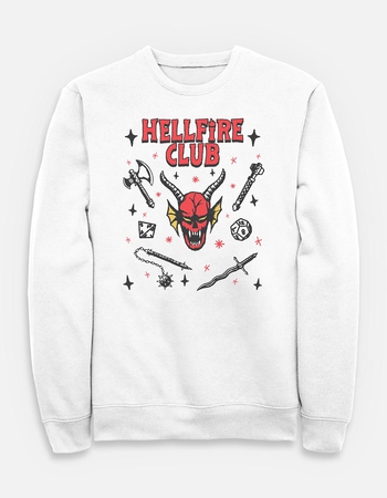 STRANGER THINGS Hellfire Club Weapons Unisex Crewneck Sweatshirt Primary Image
