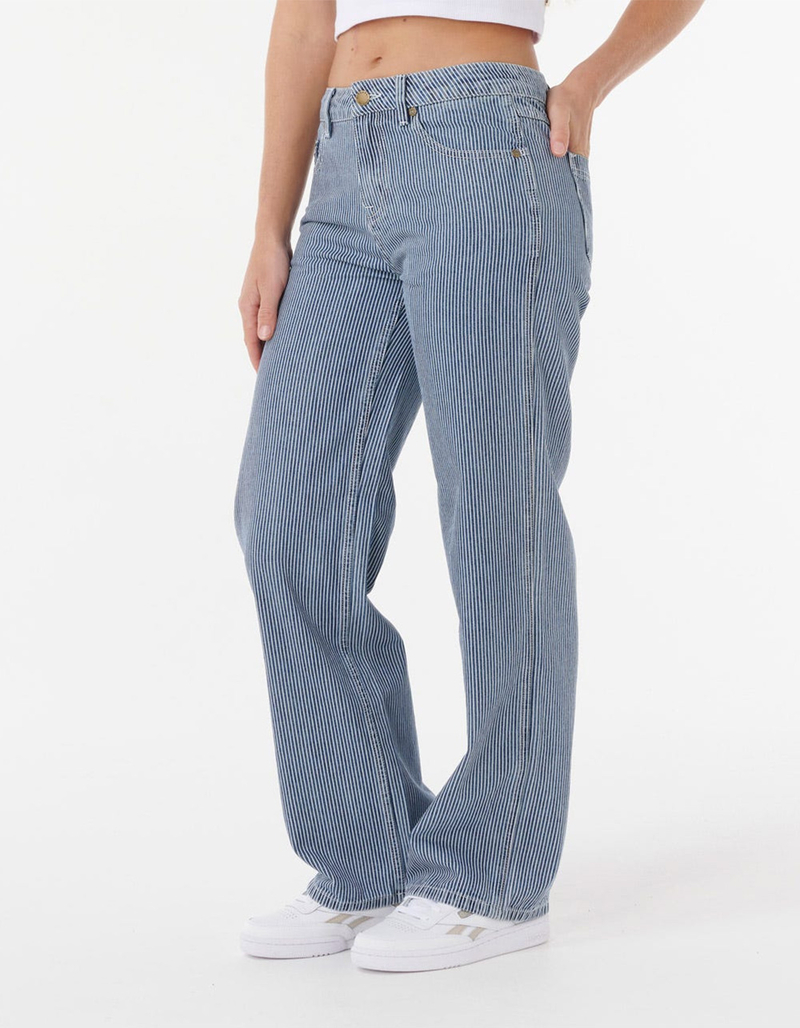 RIP CURL Aggie Womens Relaxed Pinstripe Jeans image number 2