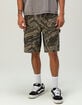 RSQ Mens Loose Embroidered Twill Utility Shorts image number 1
