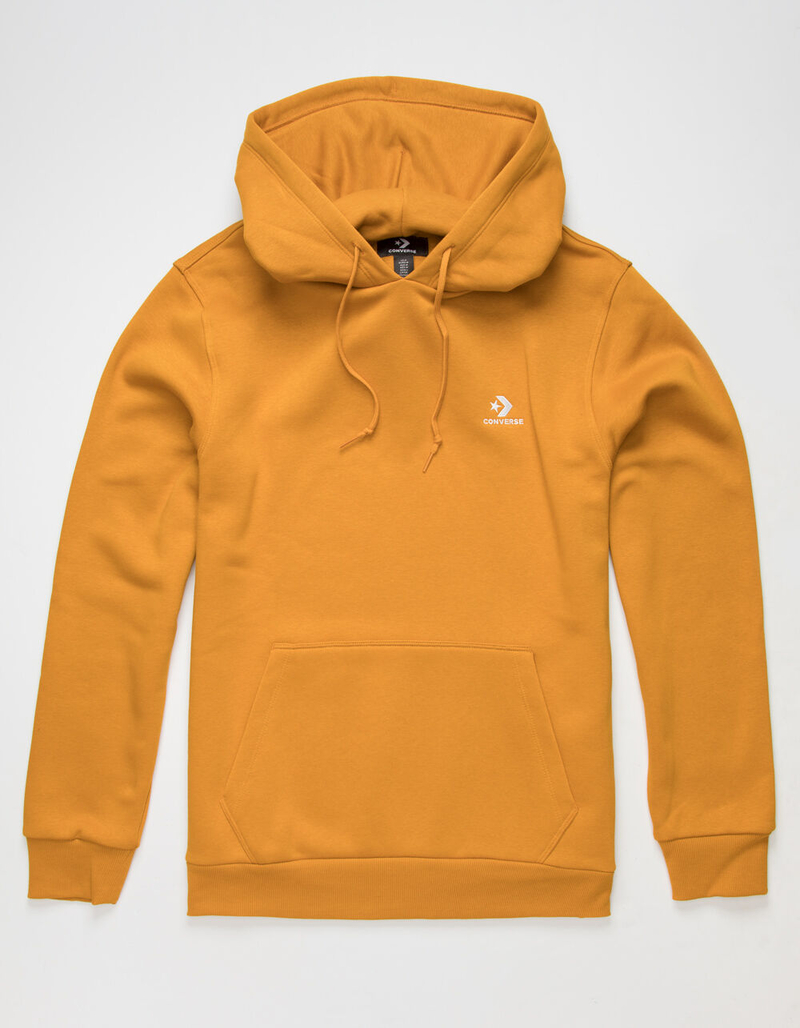 CONVERSE Embroidered Star Mens Mustard Hoodie image number 0