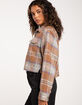 OBEY Max Womens Crop Flannel image number 3