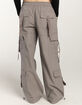 RSQ Womens Mid Rise Double Cargo Parachute Pants image number 4
