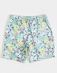 BLUE CROWN Paradise Daisies Mens 7" Swim Shorts image number 3