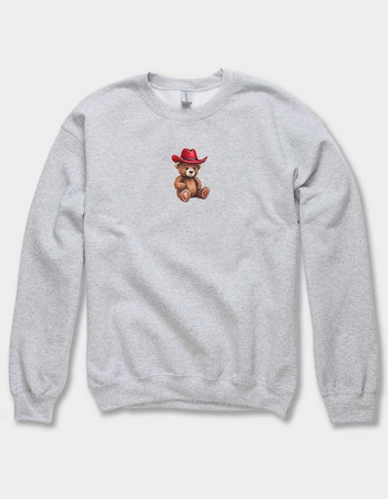 BEAR Western Hat Bear Unisex Kids Crewneck Sweatshirt Primary Image