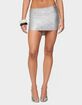 EDIKTED Dion Metallic Fringed Mini Skort image number 1