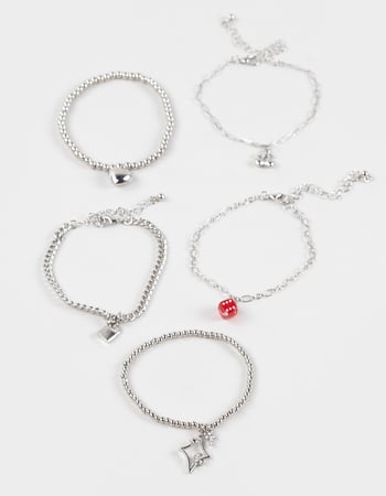FULL TILT Dice/Cherry/Heart Bracelet Set Primary Image