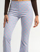 RSQ Womens Checker Flare Pants image number 2