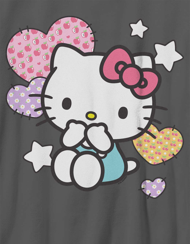 HELLO KITTY Patch Hearts Girls Tee image number 1