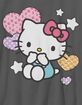 HELLO KITTY Patch Hearts Girls Tee image number 2