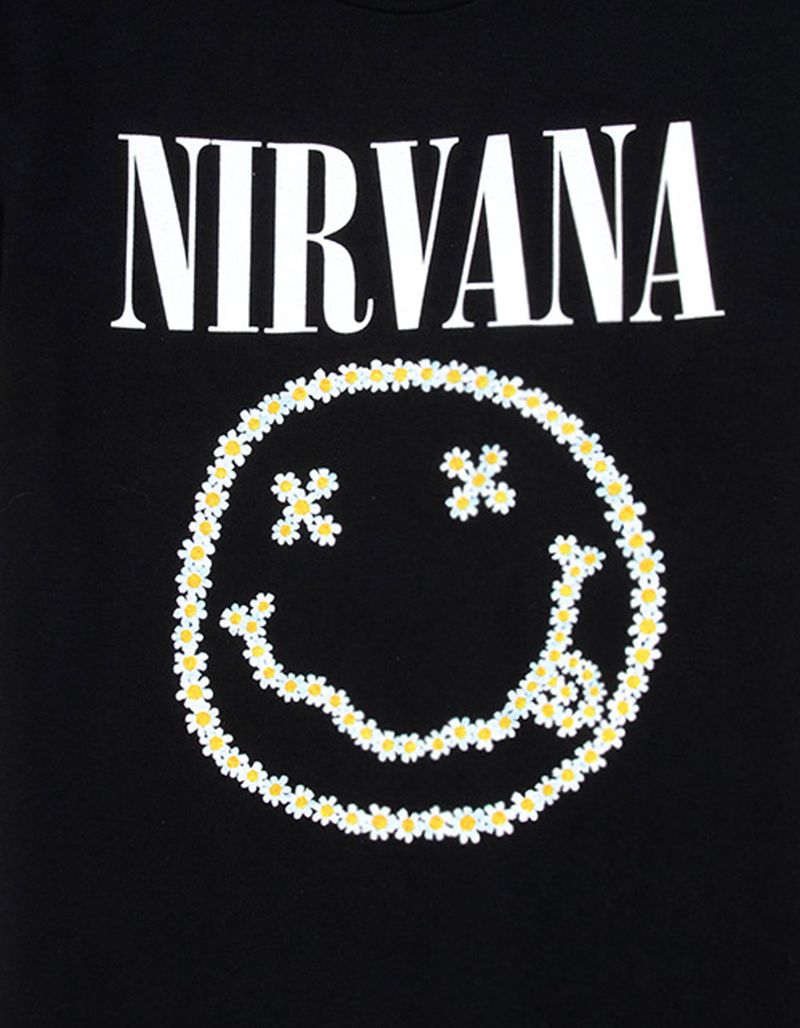 NIRVANA Flower Girls Boyfriend Tee image number 1