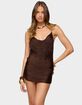 EDIKTED Soyana Fringed Backless Mini Dress image number 1