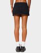 EDIKTED Ziggie Tie Front Denim Mini Skort image number 3