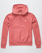 CHAMPION Reverse Weave Mens Dark Pink Hoodie image number 1