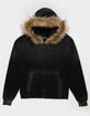 RSQ Mens Fur Trim Oversized Zip-Up Hoodie image number 1