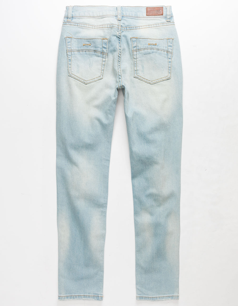 RSQ Boys Super Skinny Ripped Light Wash Jeans image number 5