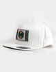 CROSS COLOURS Classic Mens White Snapback Hat image number 1