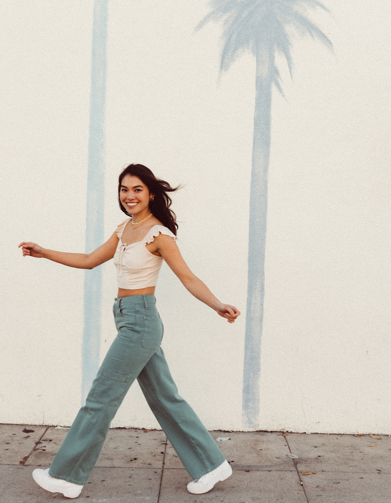 FULL TILT Womens Utility Carpenter Jeans image number 4