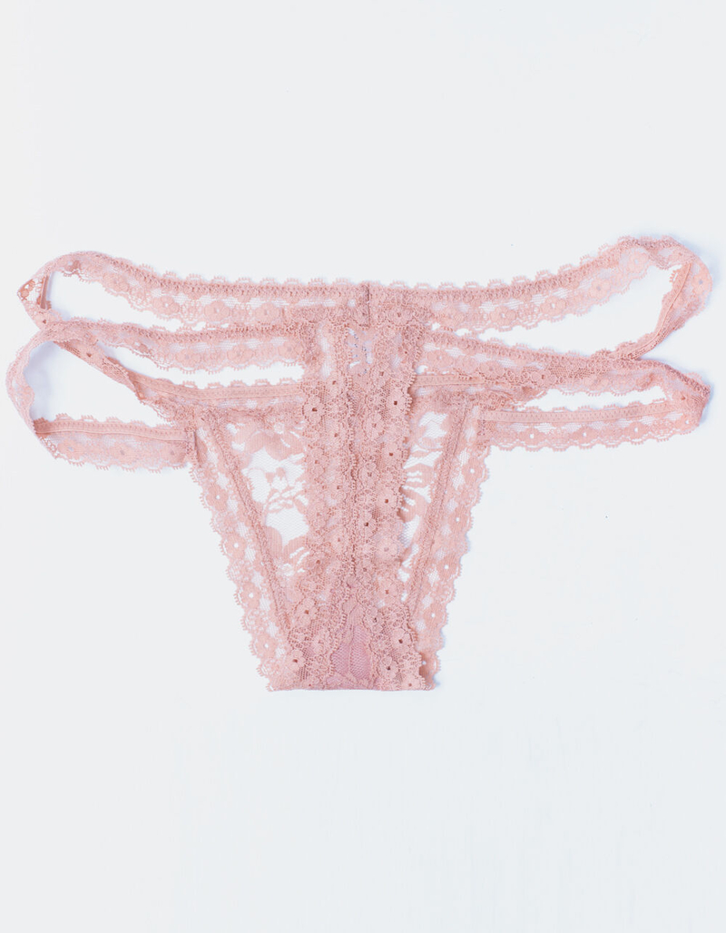 FULL TILT Double Strap Lace Thong Panties image number 1