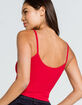 BOZZOLO V Neck Womens Dark Red Cami image number 3