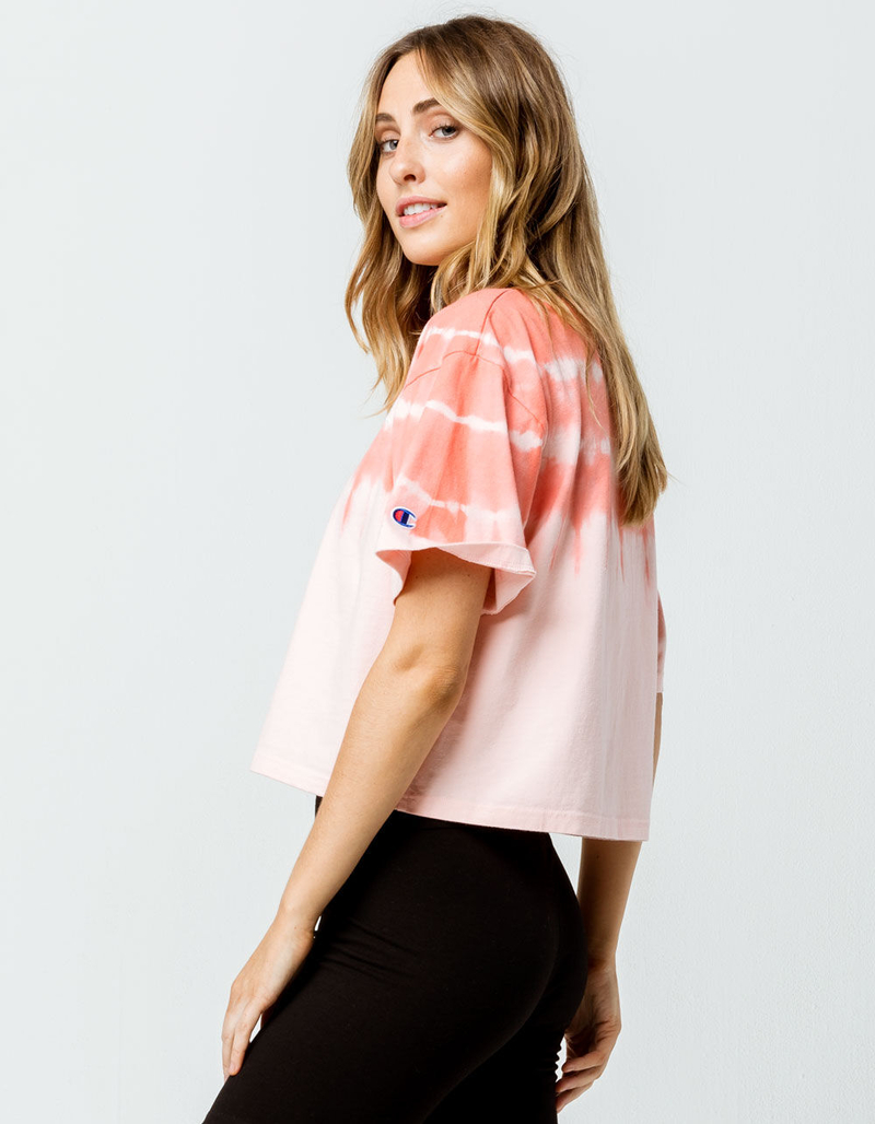 CHAMPION Streak Dye Papaya Womens Crop Tee image number 1
