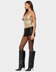 EDIKTED Laidie Metallic Tank Top image number 4
