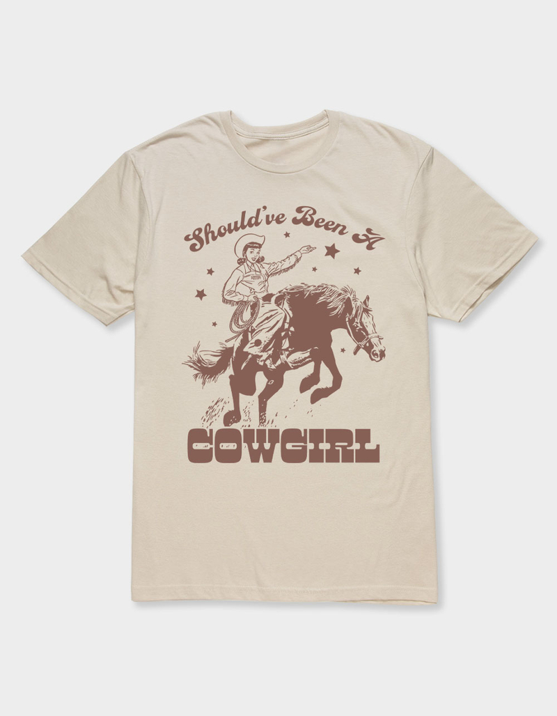 WESTERN Should've Been A Cowgirl Unisex Tee image number 0