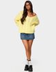 EDIKTED Inga Oversized Cable Knit Sweater image number 4