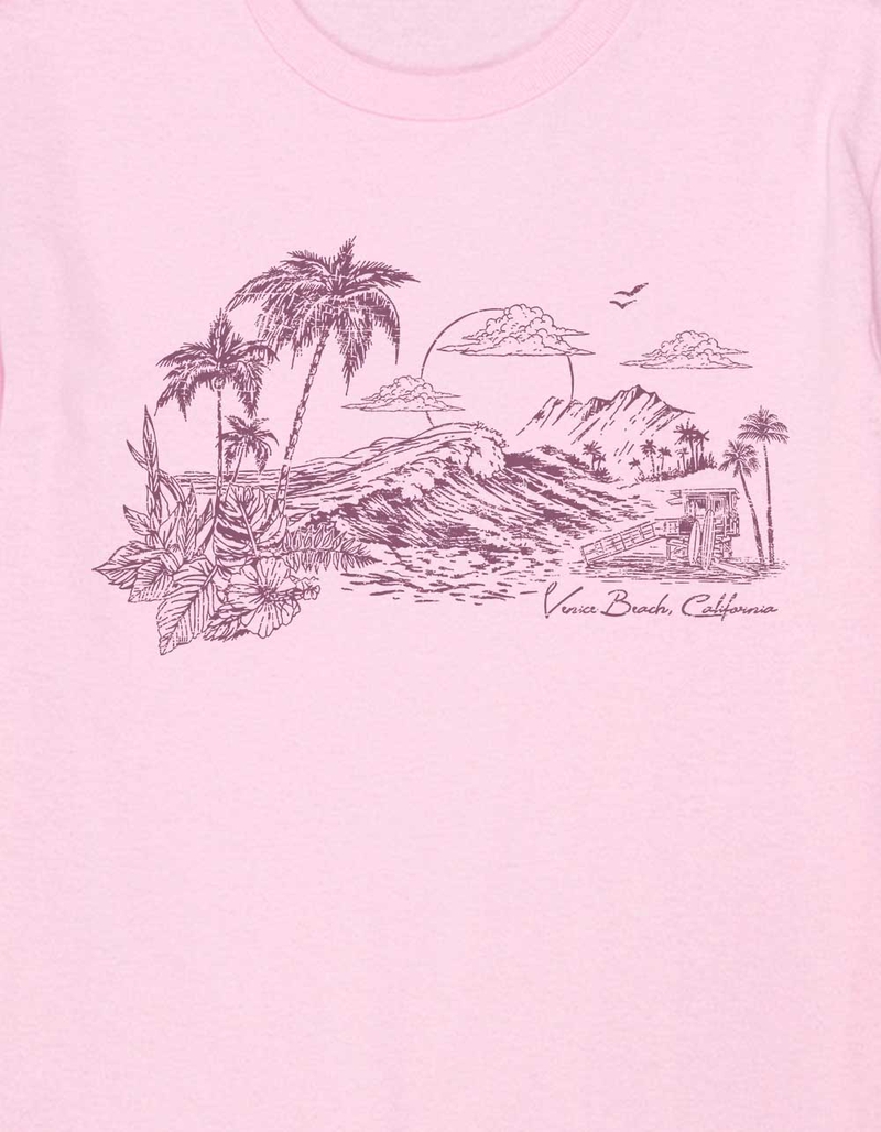 VENICE BEACH Sunset Distressed Unisex Kids Tee image number 1